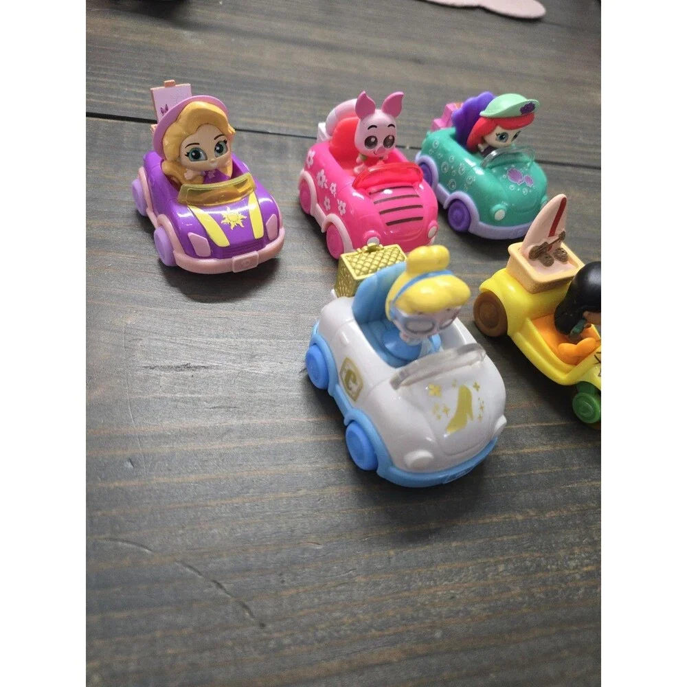 DISNEY DOORABLES LET'S GO ROAD TRIP VEHICLES Figure Lot Cinderella Lilo Ariel +